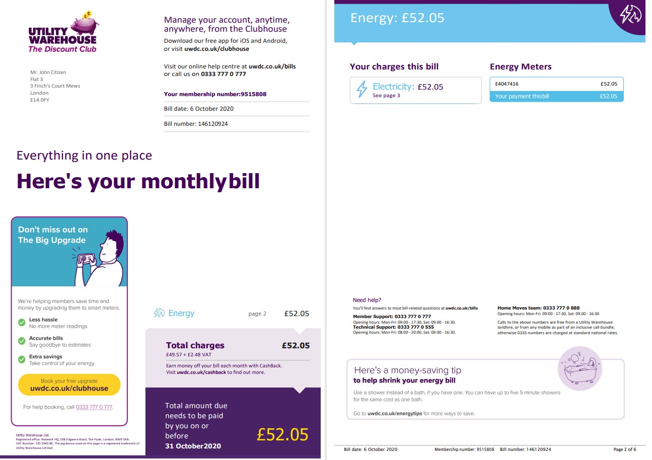  Minol USA business utility bill 